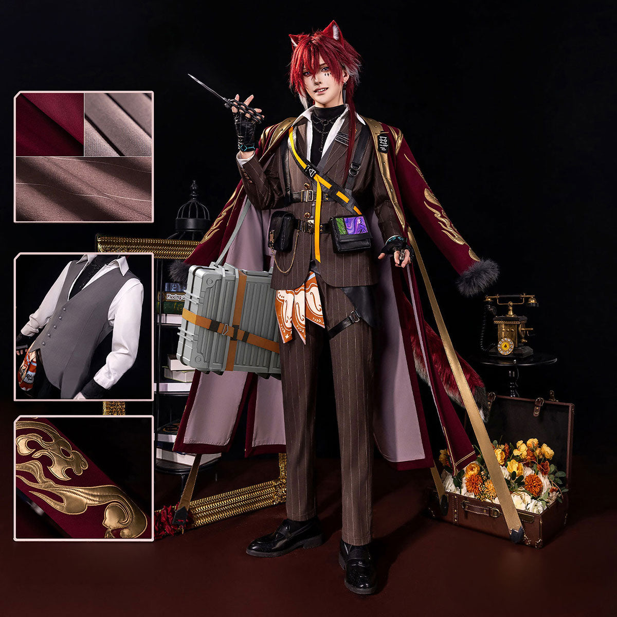 【Nekocos】Game Arknights Cosplay Demetri Certaldo Bellone Cosplay Costume Premium Edition | Custom-Tailor