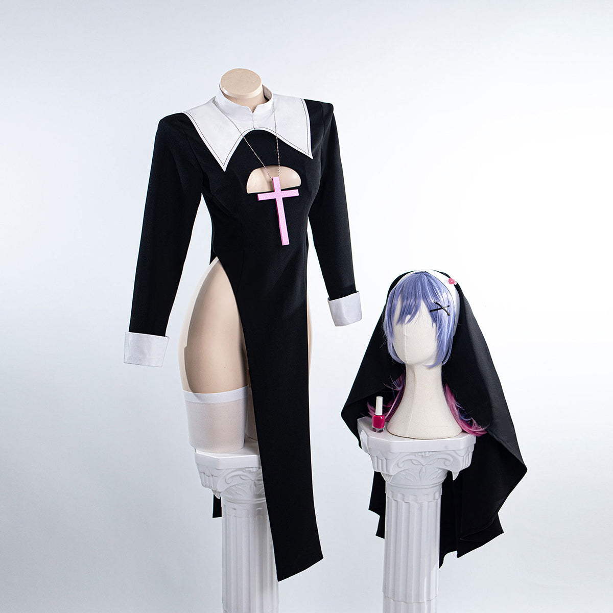 Miku Rabbit Hole Nun Cosplay Costume