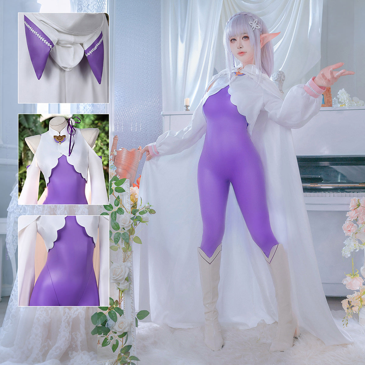 Emilia Anime Cosplay Costume Custom Tailor – Shop NowAnime,Costume,Re Zero