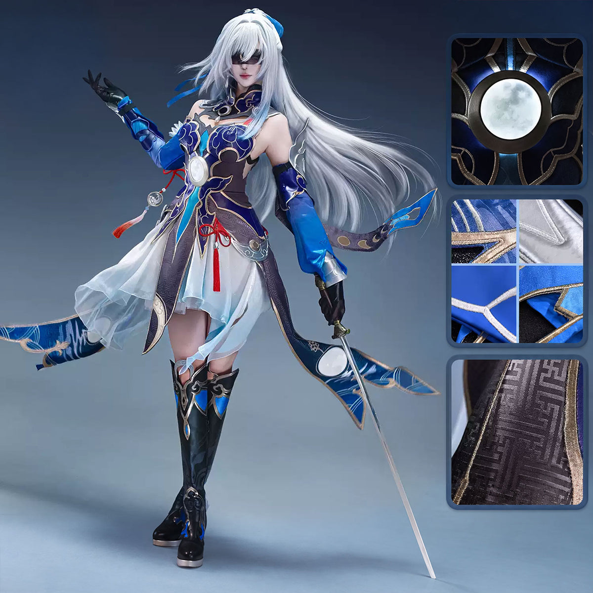 Honkai Star Rail Jingliu Cosplay Costume Premium EditionCostume,Game,Honkai: Star Rail