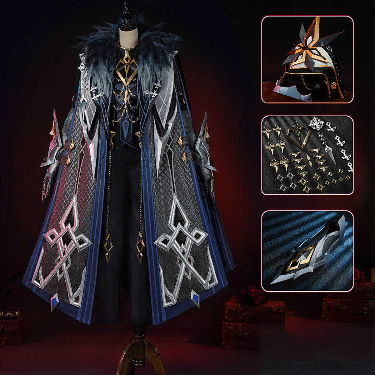 Genshin Impact Captain Cosplay Costume - Premium EditionCostume,Game,Genshin Impact
