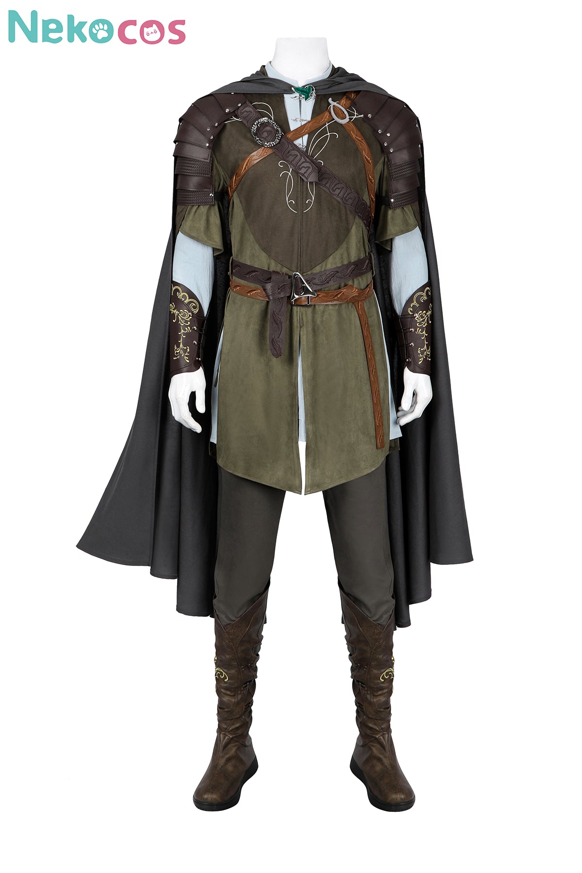 【Nekocos】Movie Cosplay Costume Halloween Cape Standard Collar Custom Christmas Cosplay Costume | Custom-Tailor