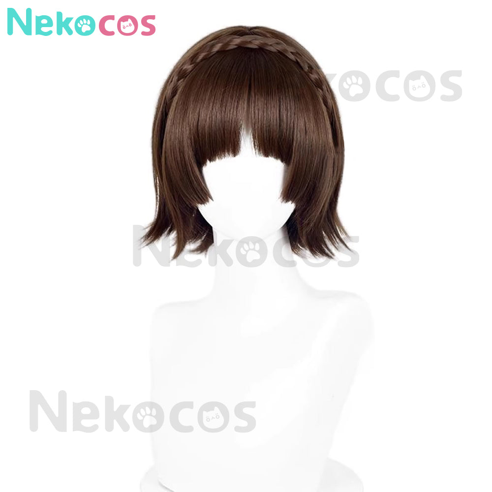 【Nekocos】Game Persona 5 Cosplay Makoto Niijima Cosplay Wig | In Stock