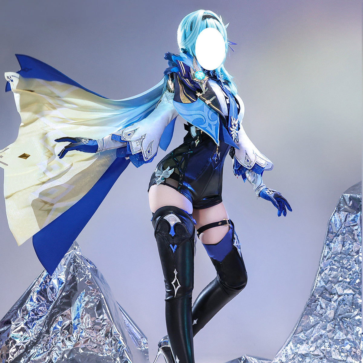 【Nekocos】Game Genshin Impact Cosplay Eula Cosplay Costume Premium Edition