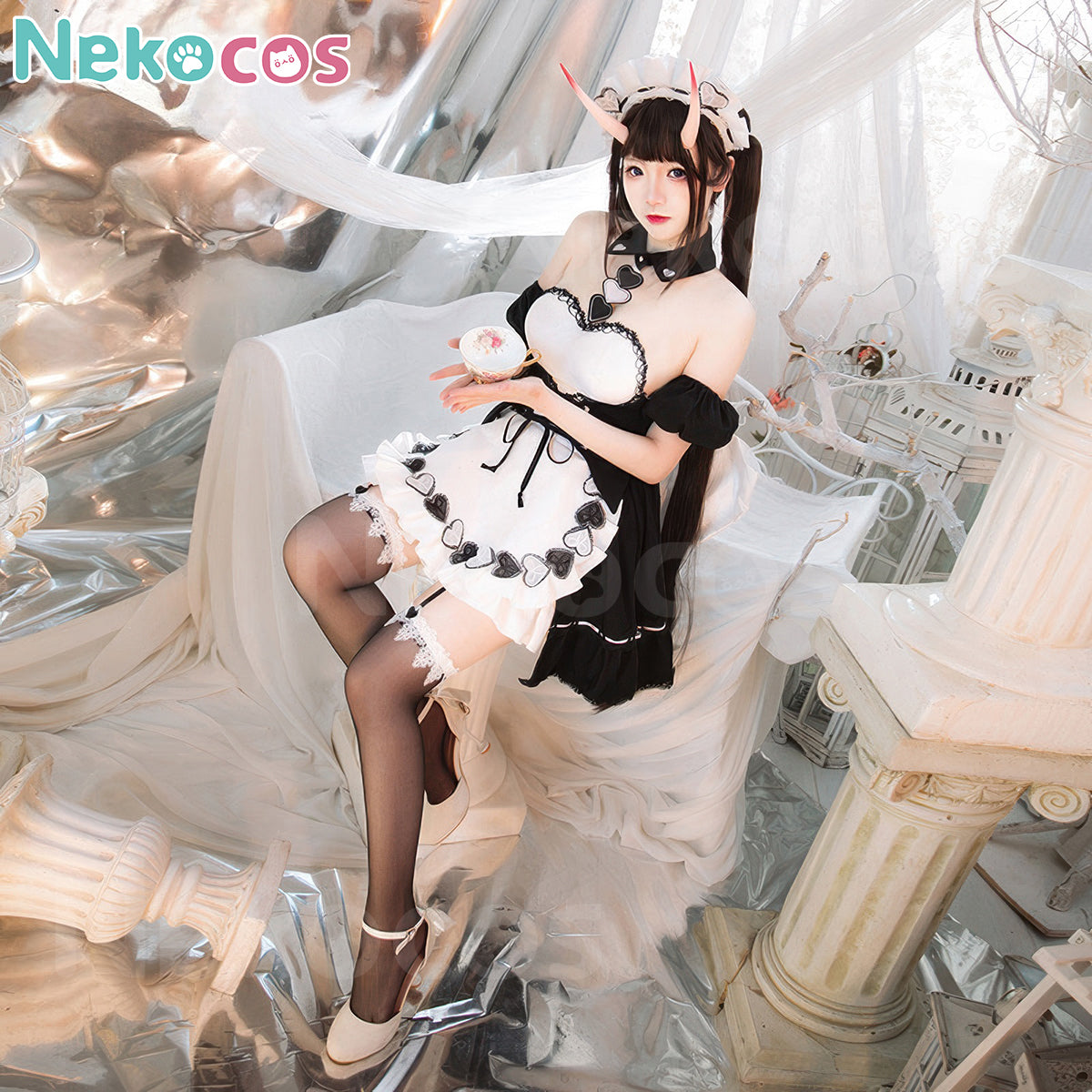 【Nekocos】Game Azur Lane Cosplay Noshiro Maid Cosplay Costume