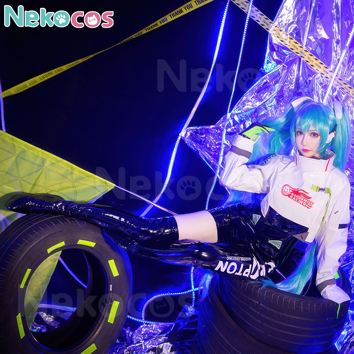 【Nekocos】Vocaloid Cosplay Racing Miku Cosplay Costume
