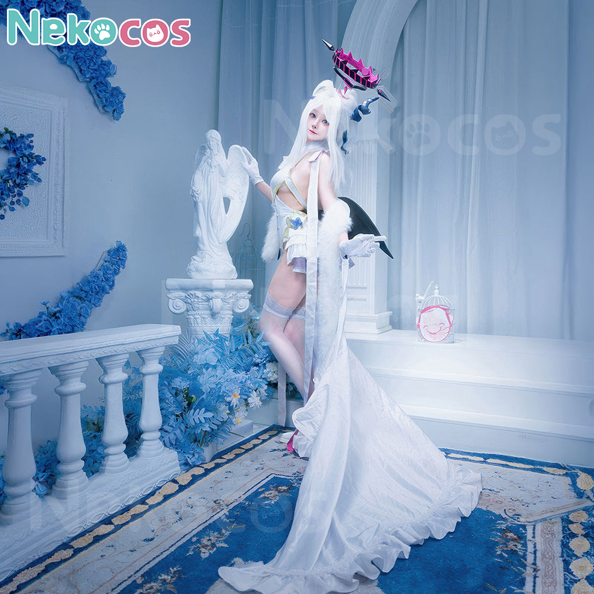 Custom-Tailored Sorasaki Hina Cosplay Costume by NekocosBlue Archive,Costume,Game