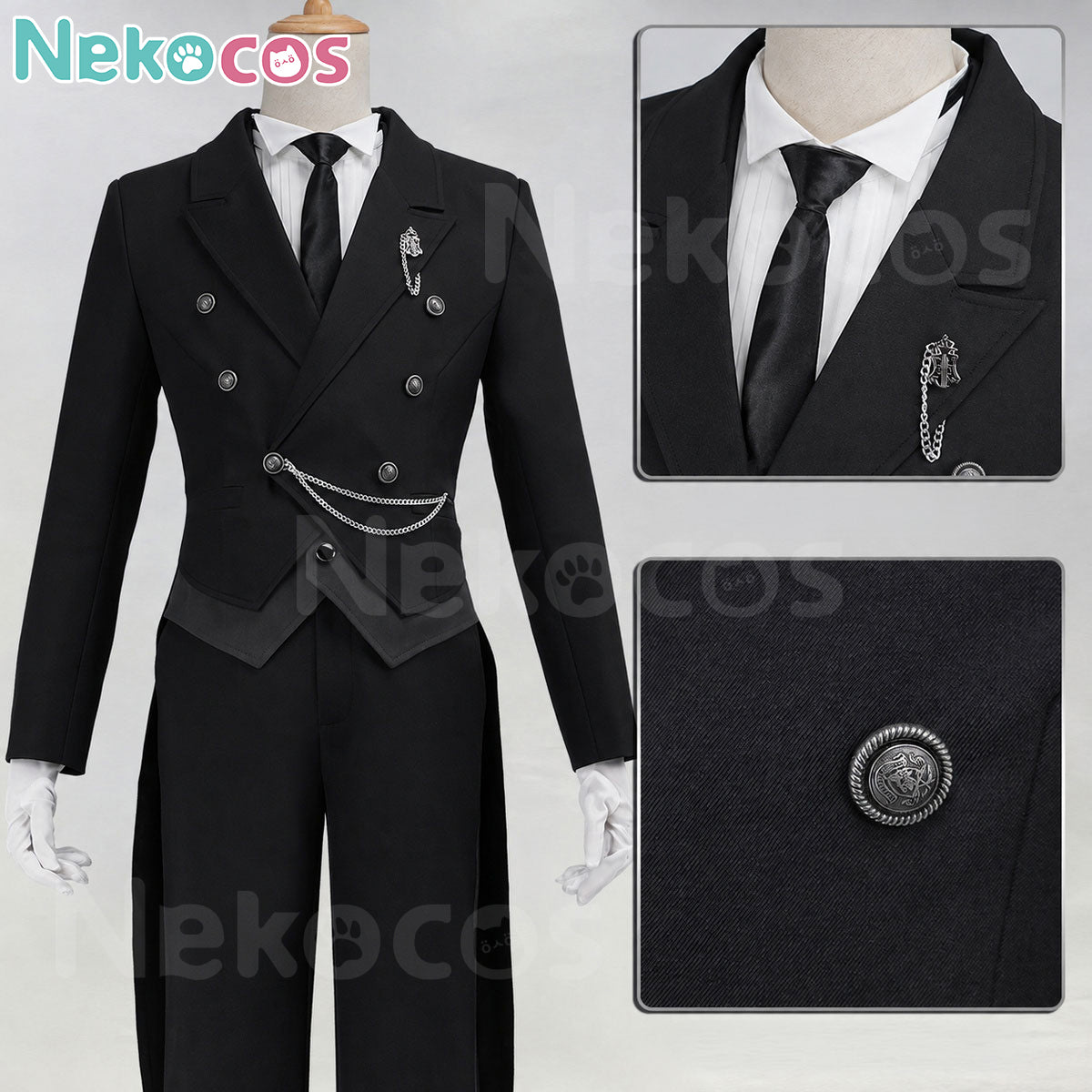 Sebastian Michaelis Cosplay Costume - Shop Now In StockAnime,Black Butler,Costume