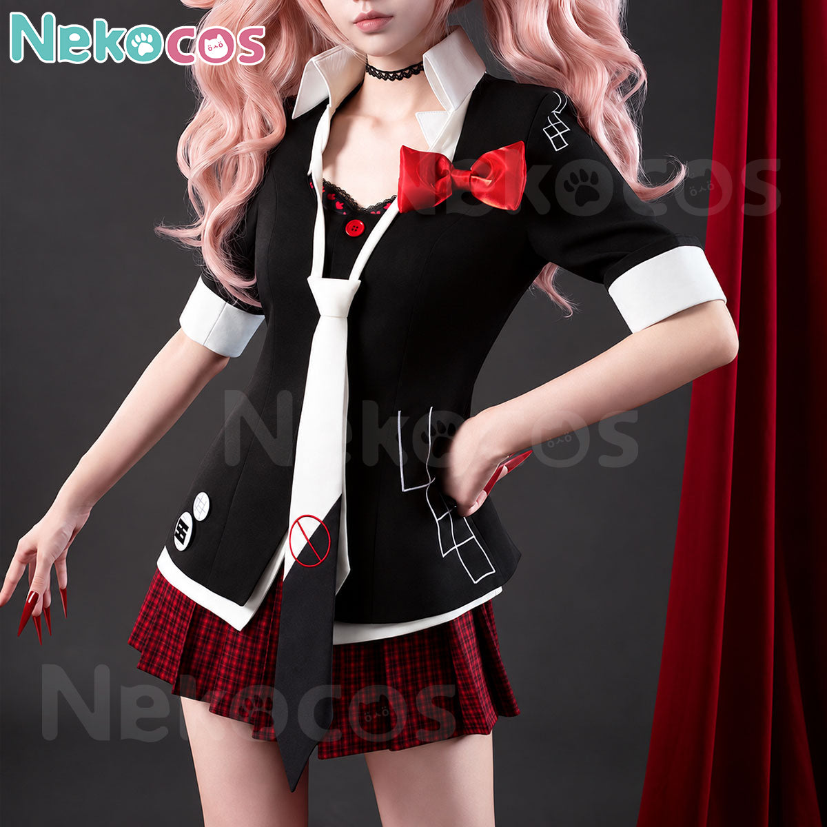Junko Enoshima Cosplay Costume - Available NowCostume,Danganronpa,Game