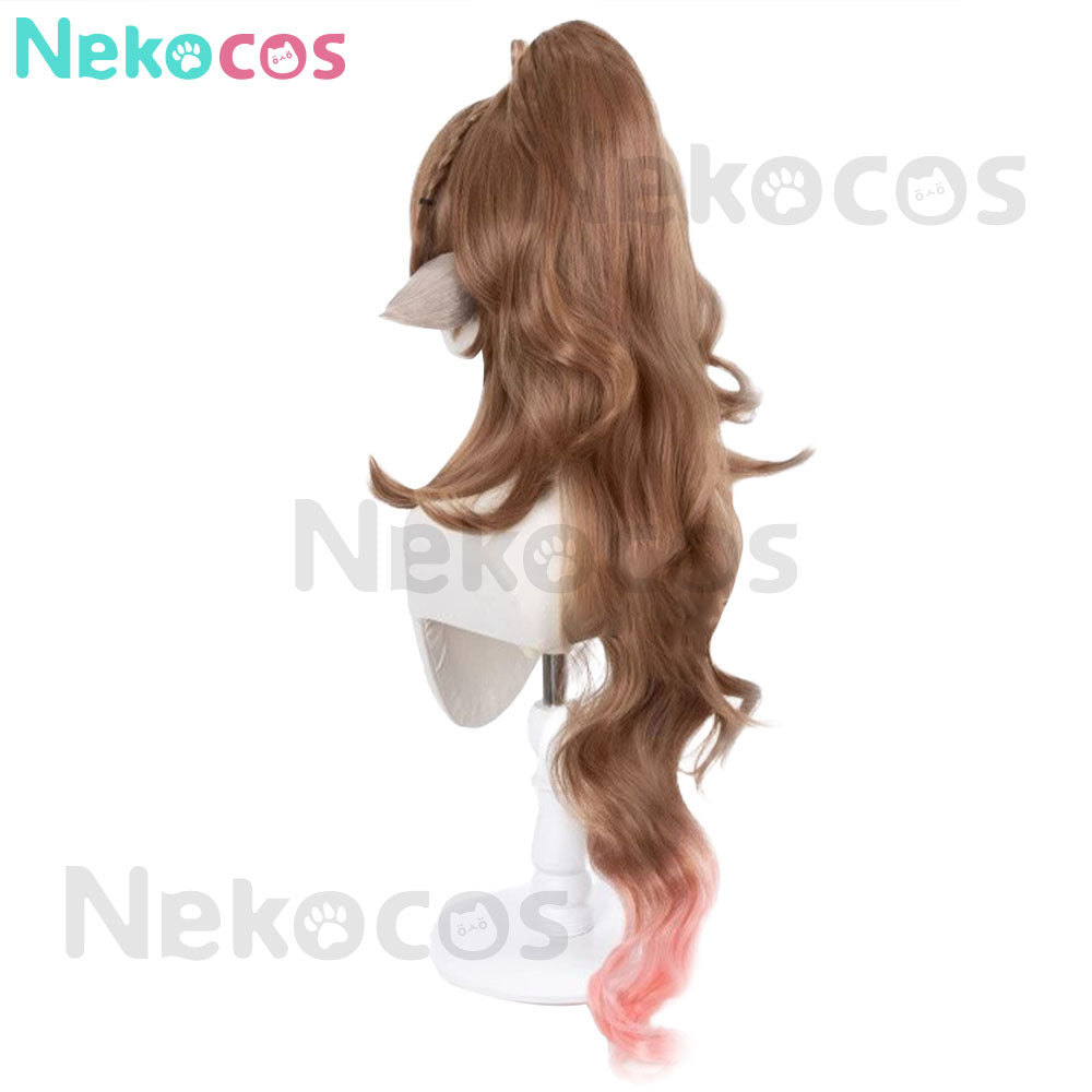 【Nekocos】Game Arknights Cosplay Eyjafjalla the Hvít Aska Cosplay Wig | In Stock