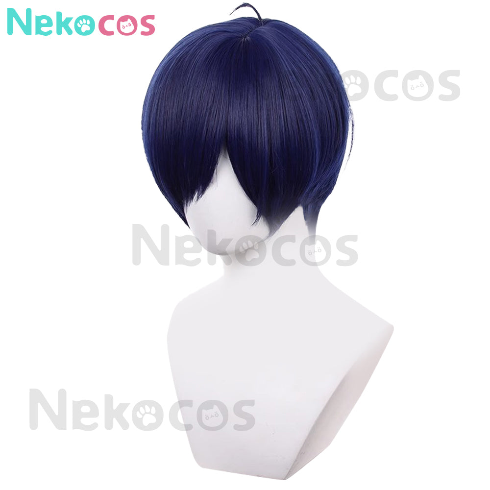 【Nekocos】Game Persona 3 Cosplay Makoto Yuki Battle Suit Cosplay Wig | In Stock