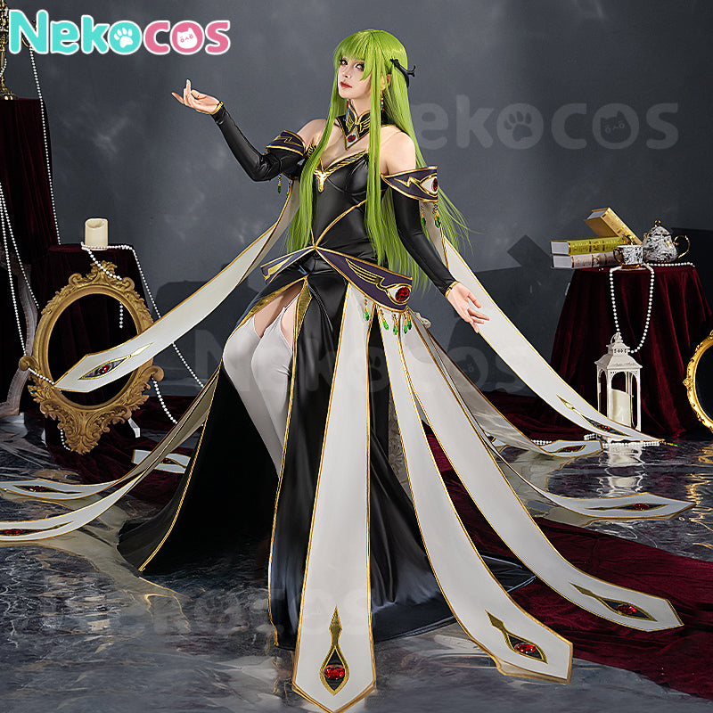 【Nekocos】Anime Code Geass Cosplay C.C. Queen Cosplay Costume Premium Edition | In Stock