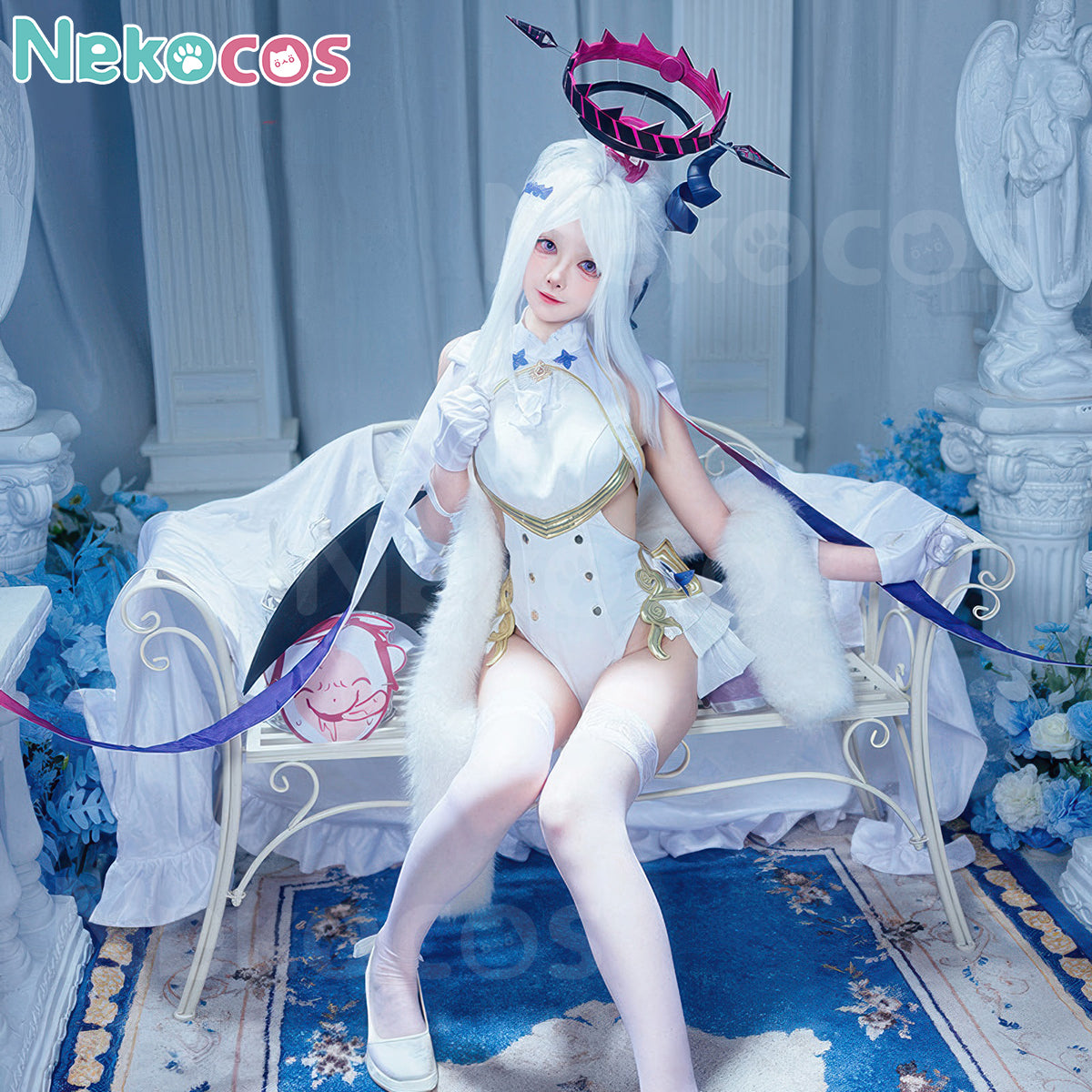 Custom-Tailored Sorasaki Hina Cosplay Costume by NekocosBlue Archive,Costume,Game