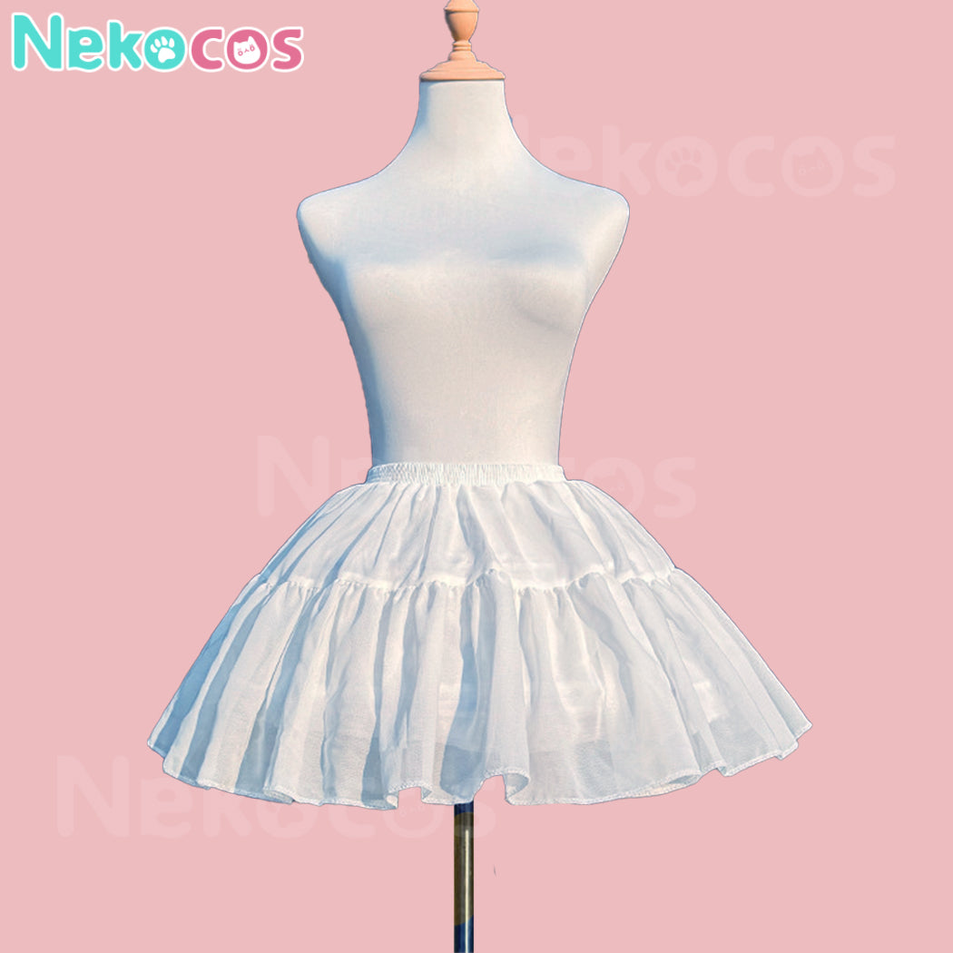 【Nekocos】Cosplay Petticoat Halloween Christmas Fishbone Violence White Petticoat Cosplay Costume | In Stock
