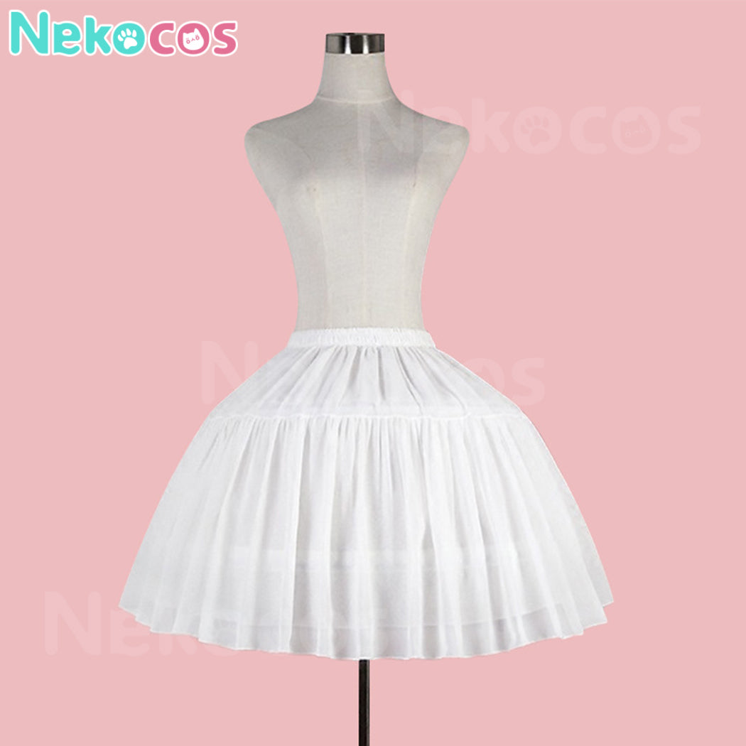 【Nekocos】Cosplay Petticoat Halloween Christmas Fishbone Violence White Petticoat Cosplay Costume | In Stock