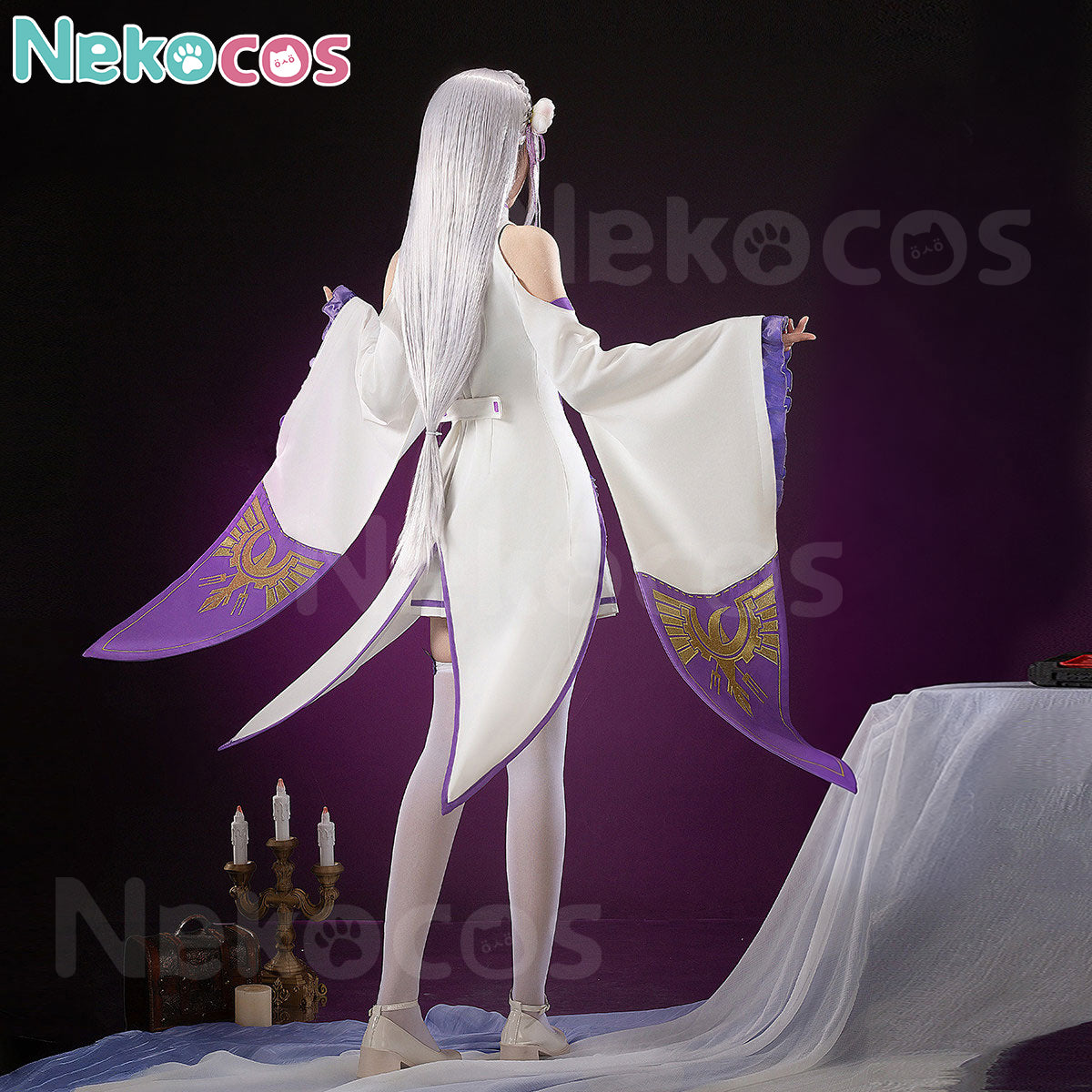 Emilia Cosplay Costume Custom-Tailored for Anime FansAnime,Costume,Re Zero