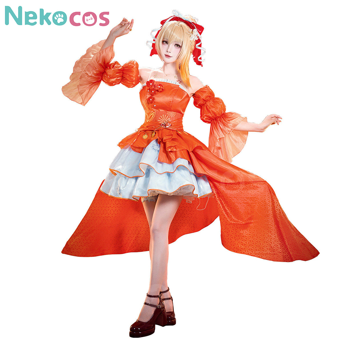 Genshin Impact Yoimiya Cosplay Gown - Premium EditionCostume,Game,Genshin Impact