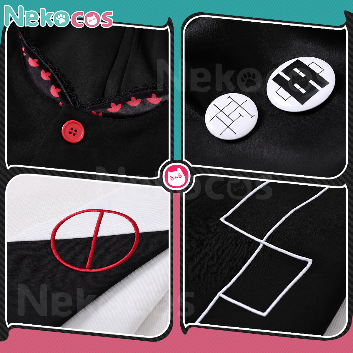 Junko Enoshima Cosplay Costume - Available NowCostume,Danganronpa,Game