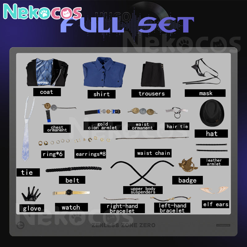 【Nekocos】Game Zenless Zone Zero Cosplay Hugo Cosplay Costume Premium Edition | In Stock