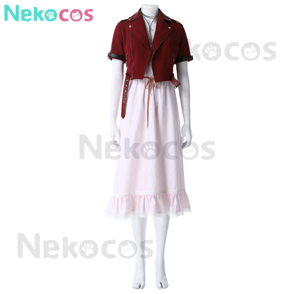 【Nekocos】Game Final Fantasy VII Cosplay Remake Aerith Cosplay Costume | In Stock
