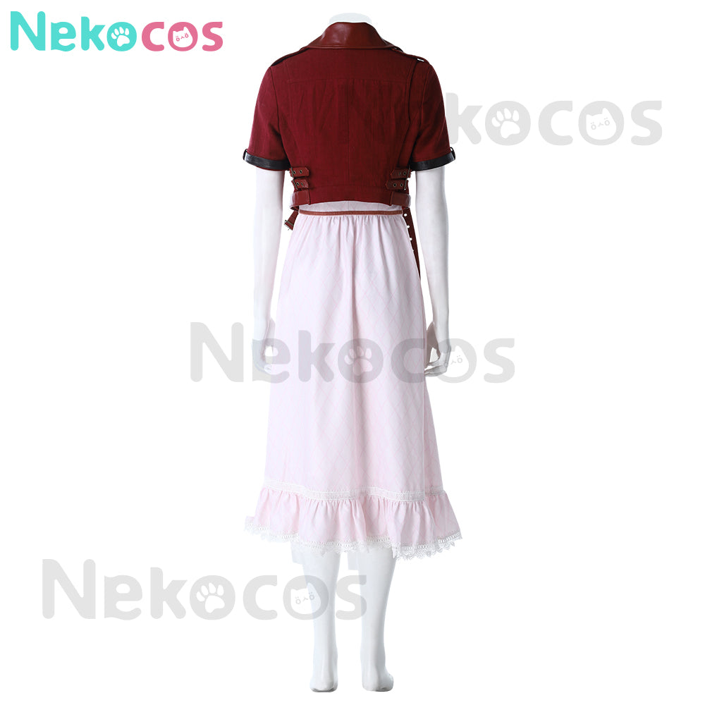 【Nekocos】Game Final Fantasy VII Cosplay Remake Aerith Cosplay Costume | In Stock