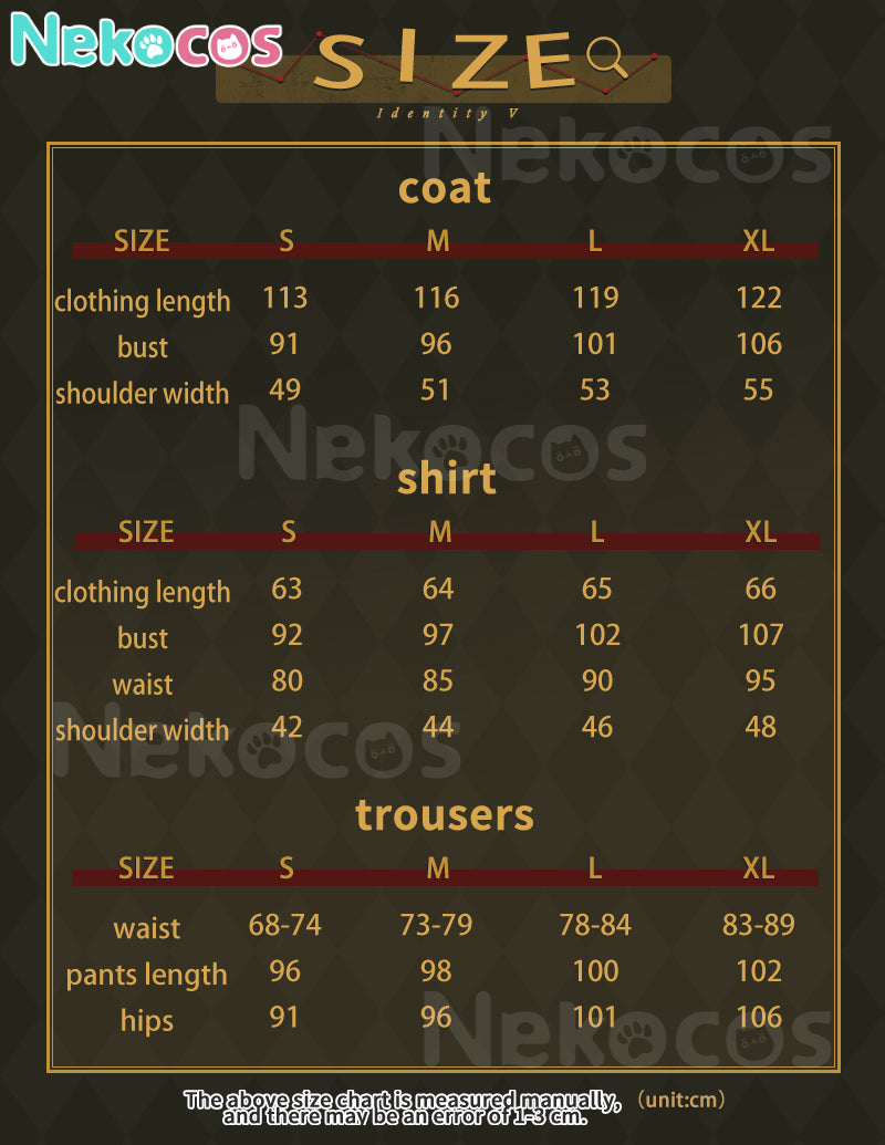 【Nekocos】Game Identity V Cosplay Aesop Carl Cosplay Costume Premium Edition | Pre-Sale