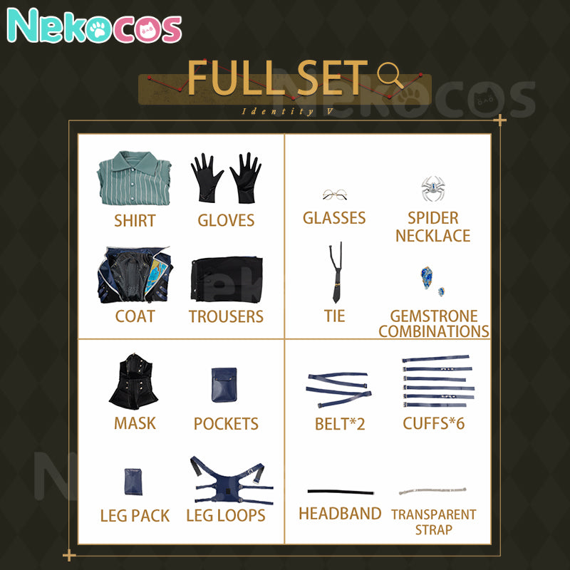 【Nekocos】Game Identity V Cosplay Aesop Carl Cosplay Costume Premium Edition | Pre-Sale