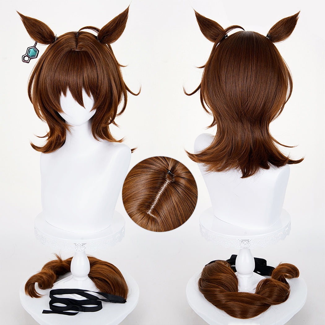 【Nekocos】Game Uma Musume Pretty Derby Cosplay Agnes Tachyon Cosplay Wig | Custom-Tailor