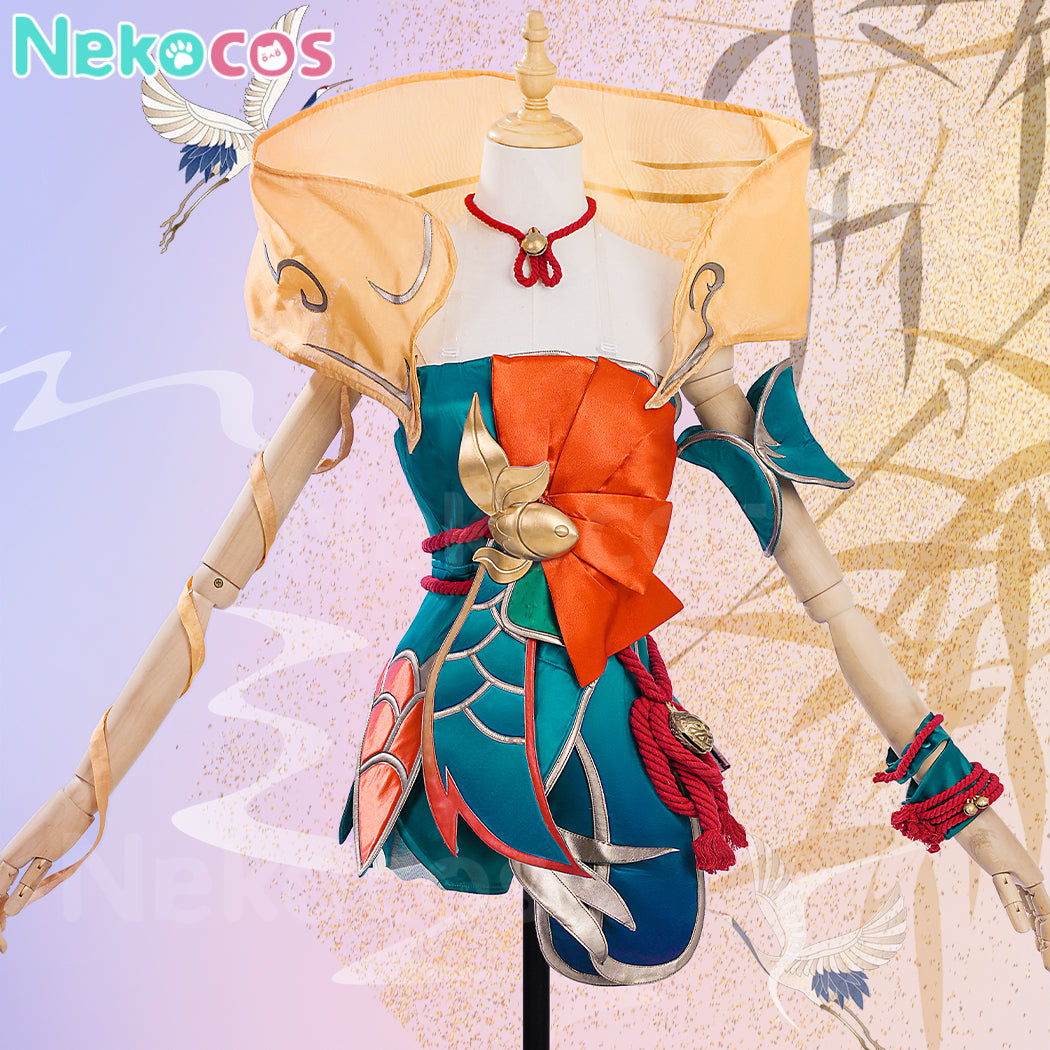 【Nekocos】Game League of Legends Cosplay Spirit Blossom Springs Ahri Cosplay Costume | Custom-Tailor