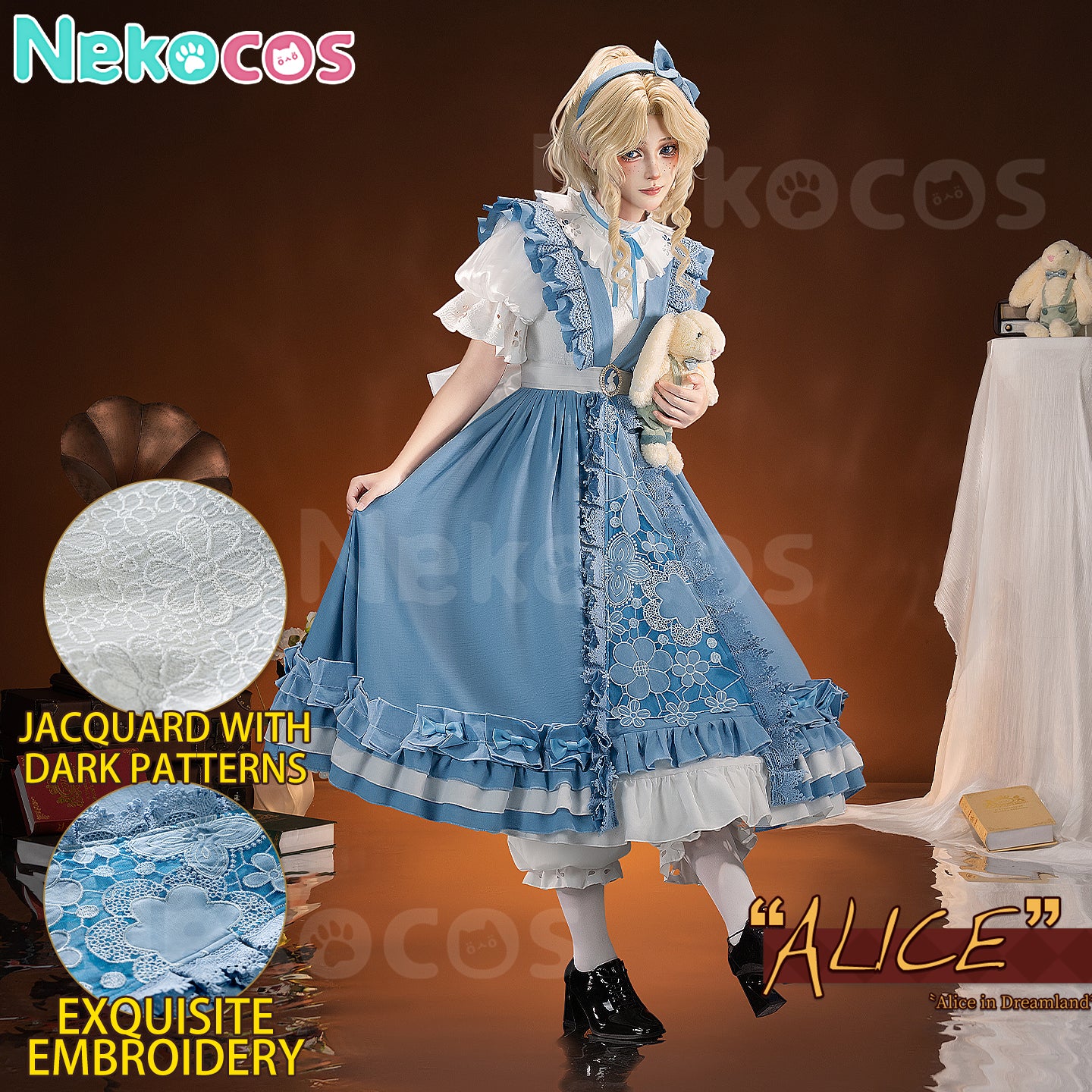 【Nekocos】Game Identity V Cosplay Alice in Dreamland Cosplay Costume Premium Edition | Custom-Tailor
