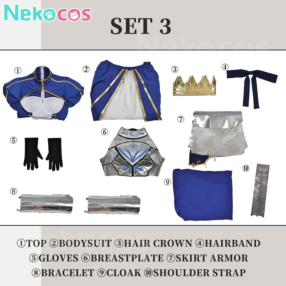 【Nekocos】Game Fate Grand Order Cosplay Altria Pendragon Cosplay Costume | In Stock
