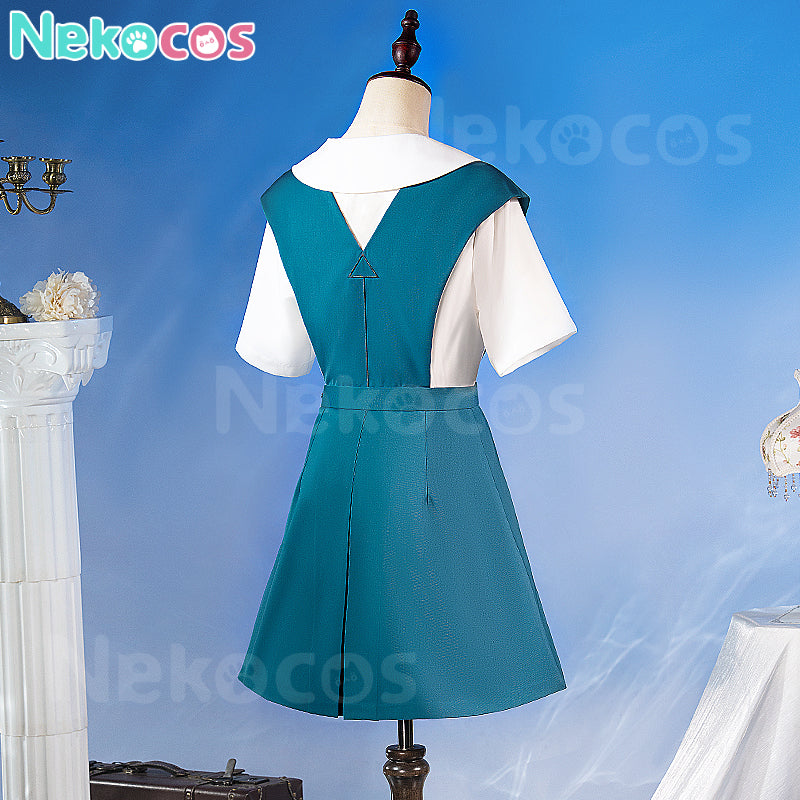 【Nekocos】Anime Neon Genesis Evangelion Cosplay Asuka Langley Soryu School Uniform Cosplay Costume | In Stock