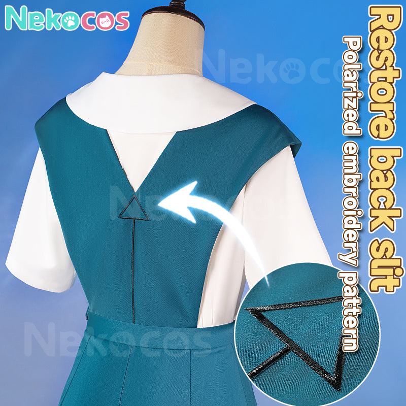 【Nekocos】Anime Neon Genesis Evangelion Cosplay Asuka Langley Soryu School Uniform Cosplay Costume | In Stock