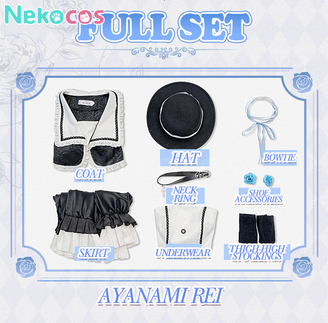 【Nekocos】Game NEON GENESIS EVANGELION Cosplay Ayanami Rei Cosplay Costume | In Stock