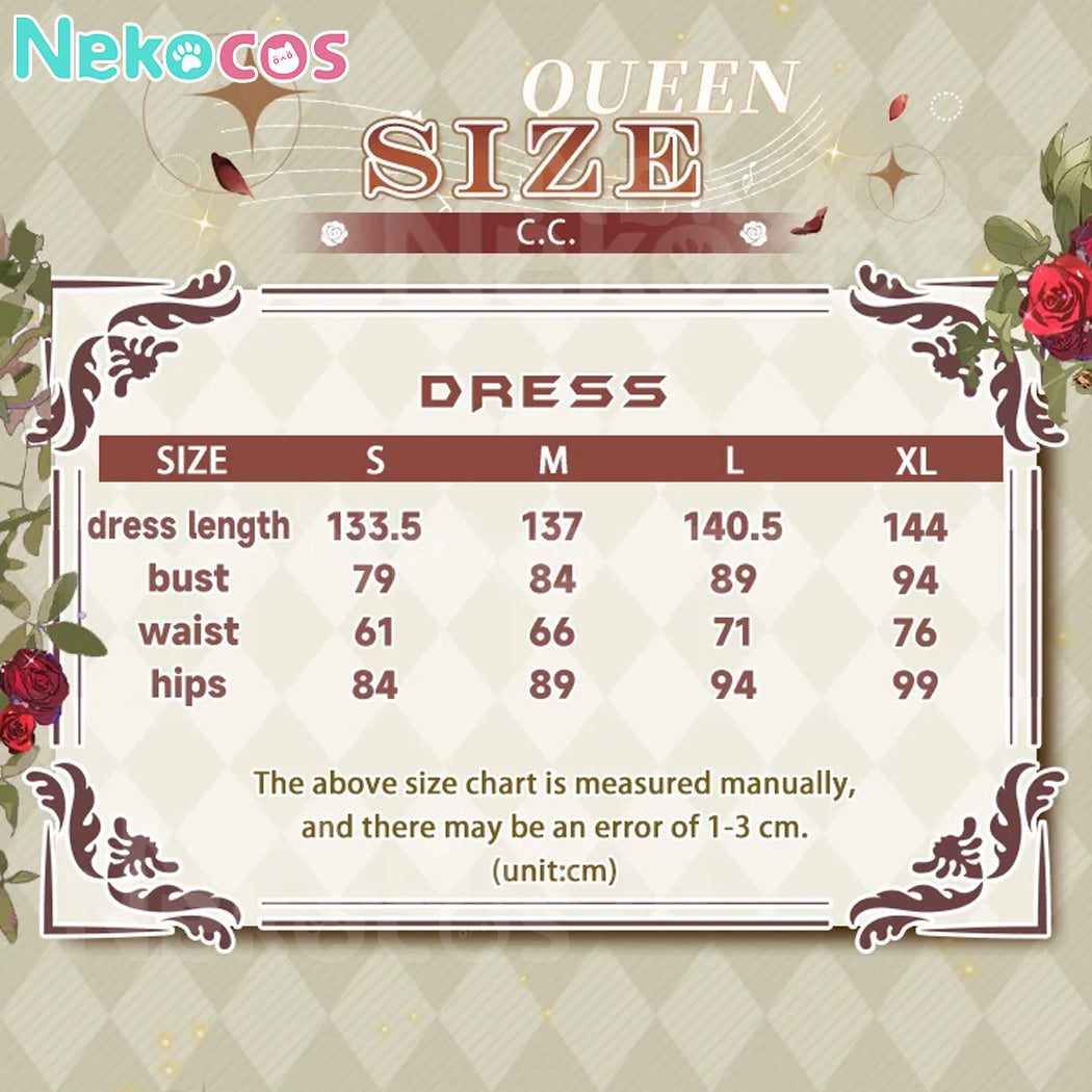 【Nekocos】Anime Code Geass Cosplay C.C. Queen Cosplay Costume Premium Edition | In Stock