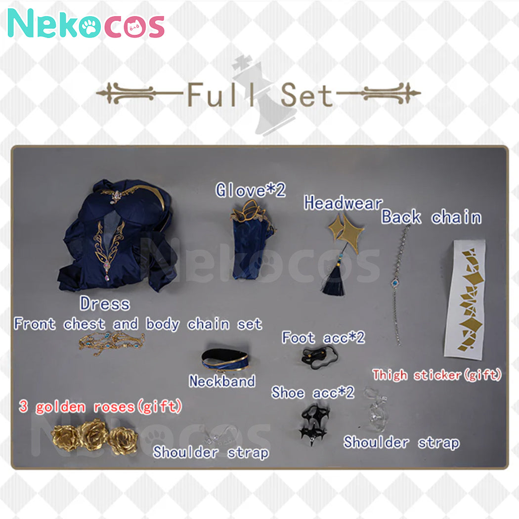 【Nekocos】Anime Code Geass Cosplay C.C. Chessboard Banquet Cosplay Costume Premium Edition | In Stock