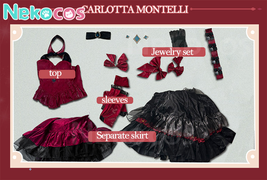 【Nekocos】Game Wuthering Waves Cosplay Carlotta Montelli Cosplay Costume Premium Edition | Custom-Tailor