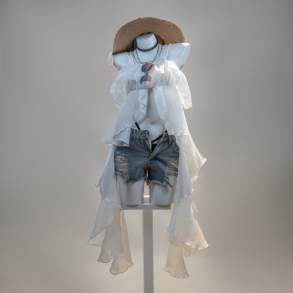 【Nekocos】Game Wuthering Waves Cosplay Changli Swimsuit Cosplay Costume | Custom-Tailor