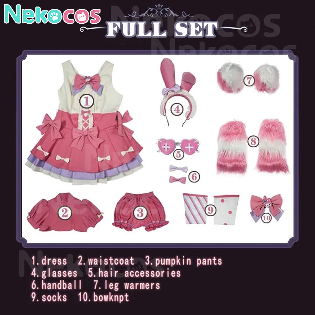 【Vorverkauf】Game Identity Ⅴ Cosplay Cheerleader Lily Barriere x Sanrio Characters Crossover II Cosplay-Kostüm in Übergröße