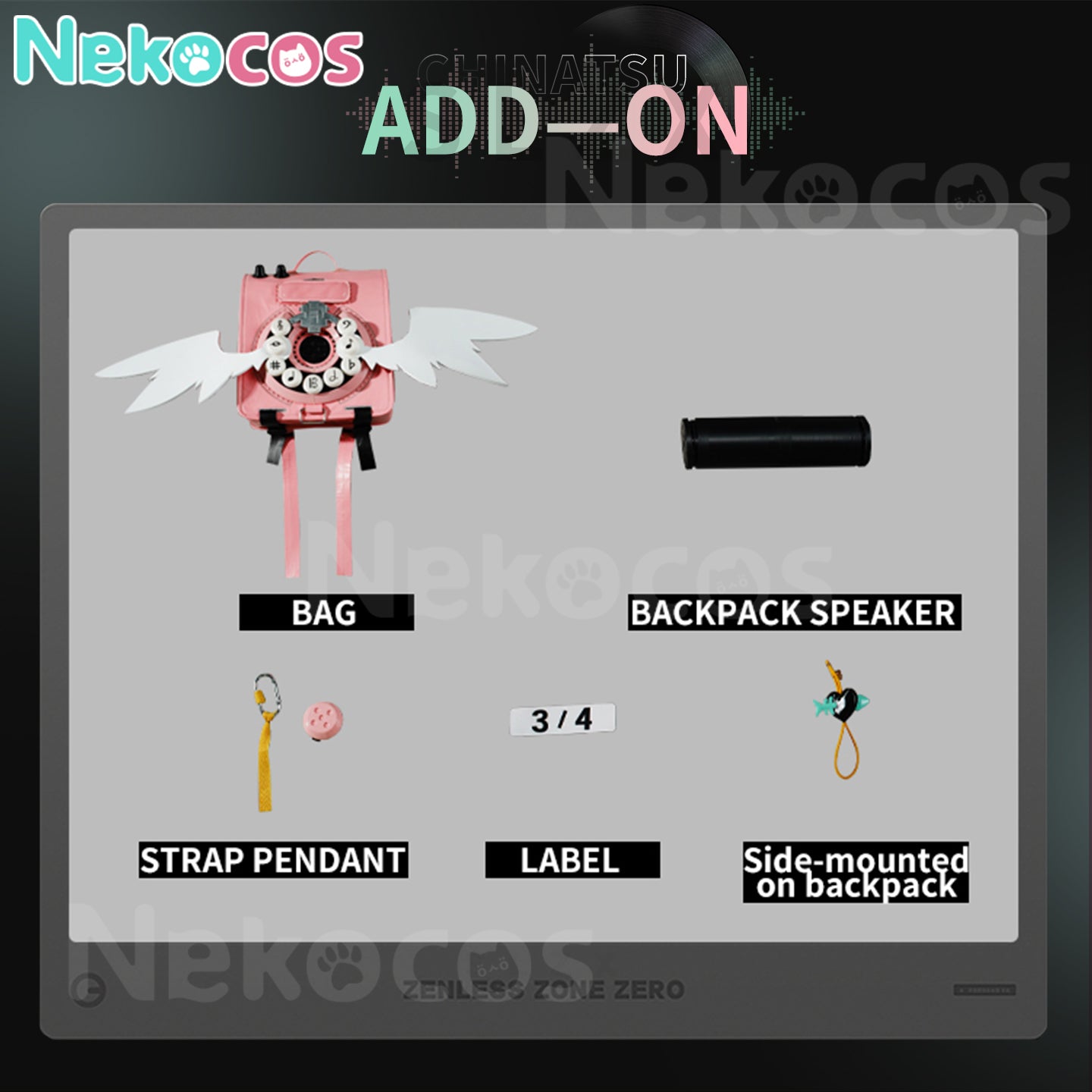 【Nekocos】Game Zenless Zone Zero Cosplay Chinatsu Remiel Cosplay Costume | Custom-Tailor