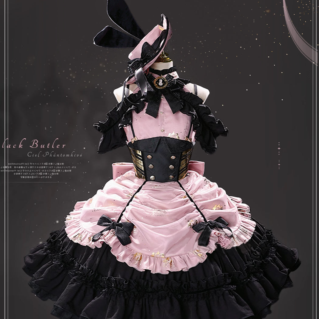 【Nekocos】Anime Black Butler Cosplay Lady Ciel Phantomhive Cosplay Costume Premium Edition | In Stock