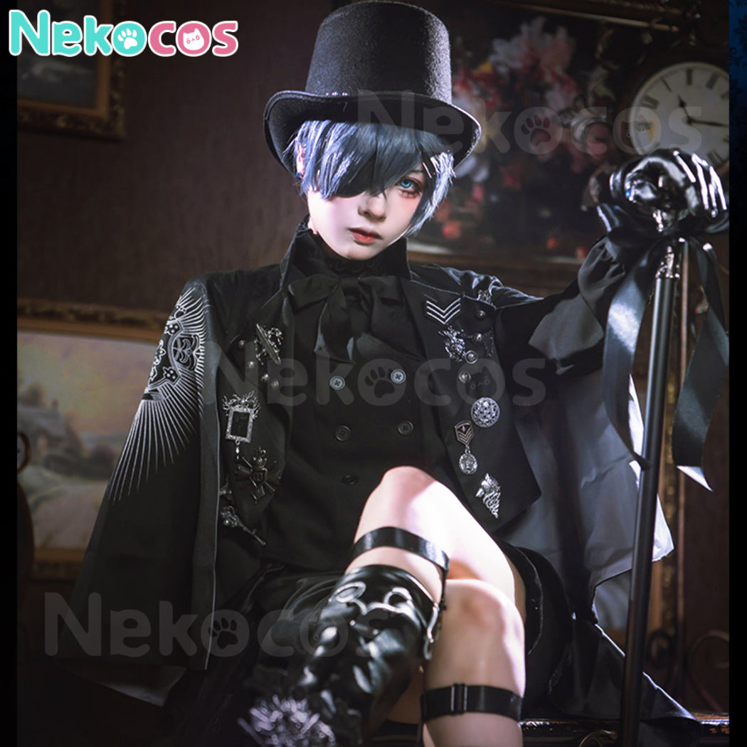 【Nekocos】Anime Black Butler Cosplay Ciel Phantomhive Fifteenth Anniversary Cosplay Costume Premium Edition | In Stock
