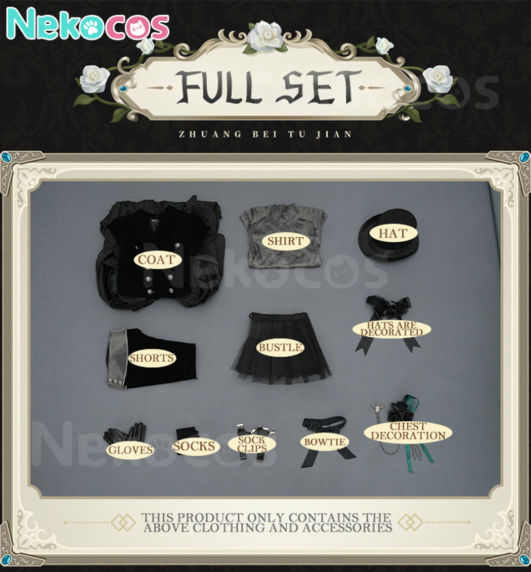 【Nekocos】Anime Black Butler Cosplay Ciel Phantomhive Black Rose Cosplay Costume Premium Edition | In Stock