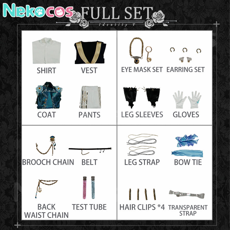 【Nekocos】Game Identity V Cosplay Composer Phantom Sail Cosplay Costume Premium Edition | Custom-Tailor