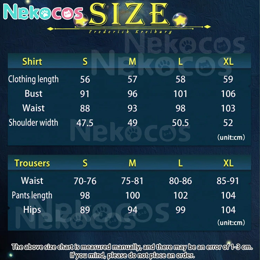 【Vorverkauf】Game Identity V Cosplay-Komponist Frederick Kreiburg Cosplay-Kostüm Premium Edition