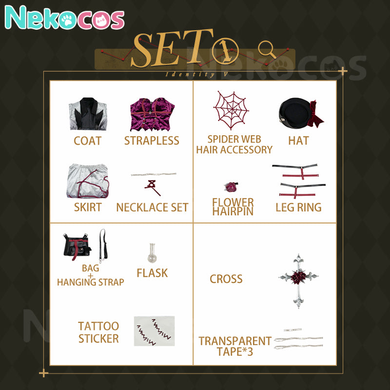 【Nekocos】Game Identity V Cosplay Antimony Cosplay Costume Premium Edition | Custom-Tailor