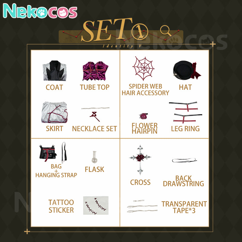 【Nekocos】Game Identity V Cosplay Antimony Cosplay Costume Premium Edition | Custom-Tailor