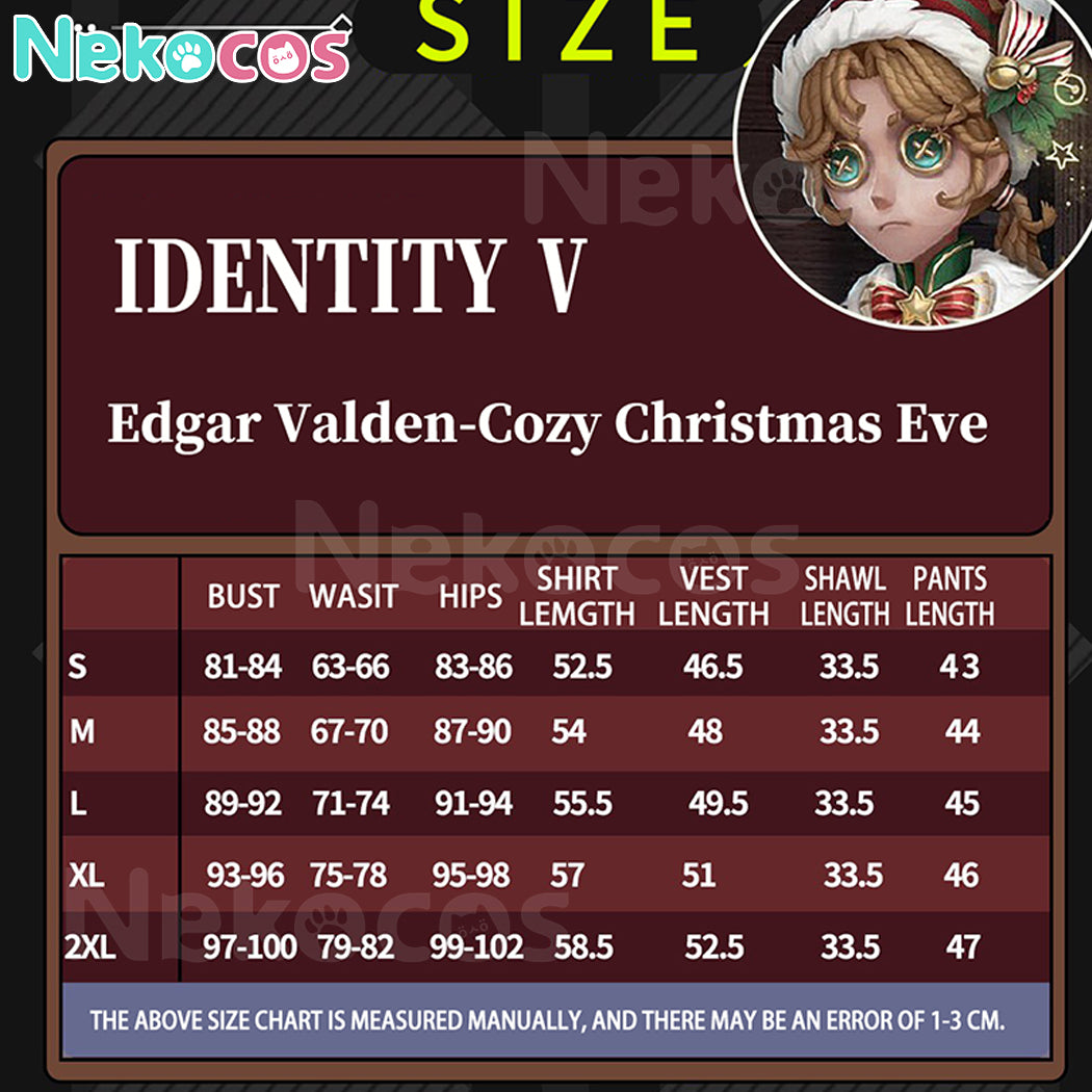 【Nekocos】Game Identity Ⅴ Cosplay Edgar Valden Christmas Cosplay Costume Premium Edition | Custom-Tailor