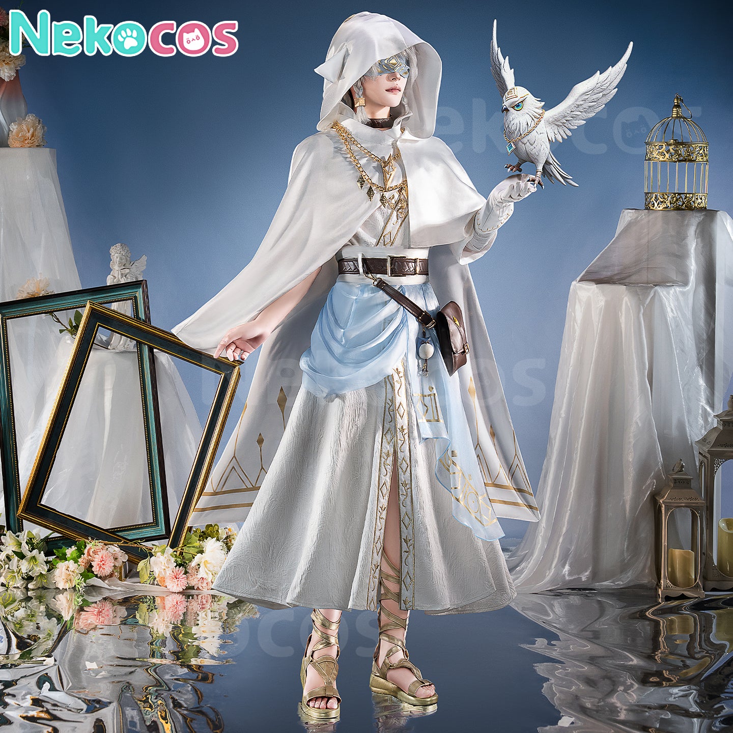 【Nekocos】Game Identity Ⅴ Cosplay Pure White Prophet Cosplay Costume Premium Edition | Custom-Tailor