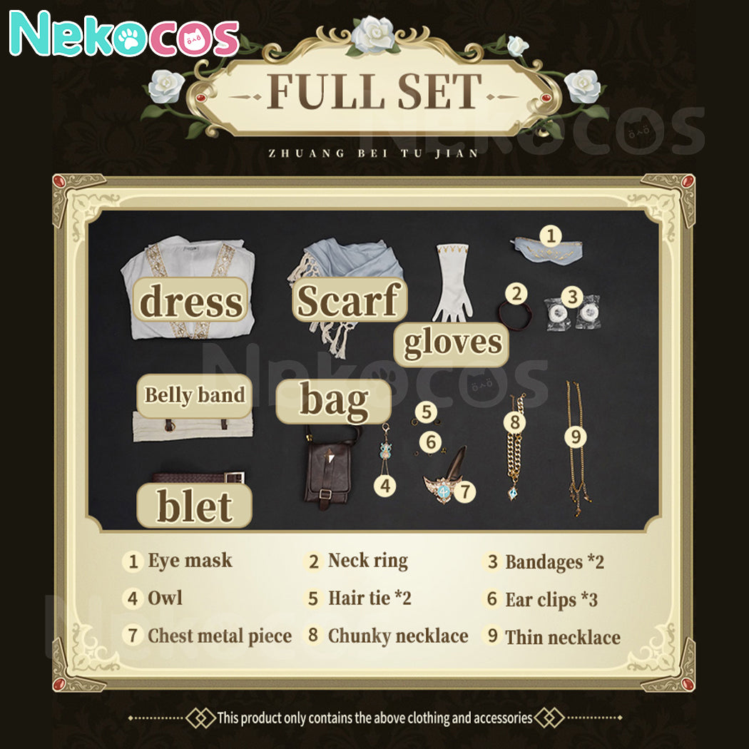 【Nekocos】Game Identity Ⅴ Cosplay Pure White Prophet Cosplay Costume Premium Edition | Custom-Tailor
